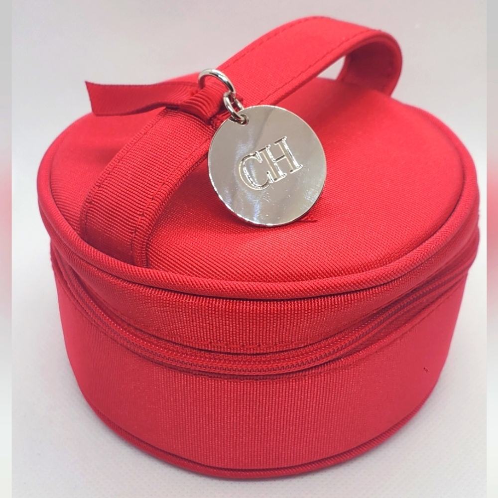 CAROLINA HERRERA - small pouch -cosmetic /jewelry case - zipper all around NWT